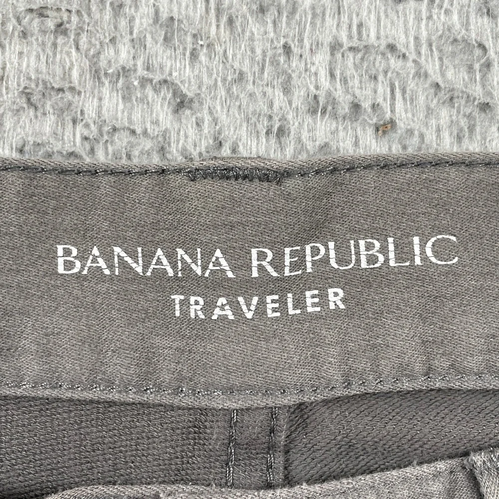 Banana Republic Pants Mens 32x32 Gray Traveler Athletic Tapered Fit Chino